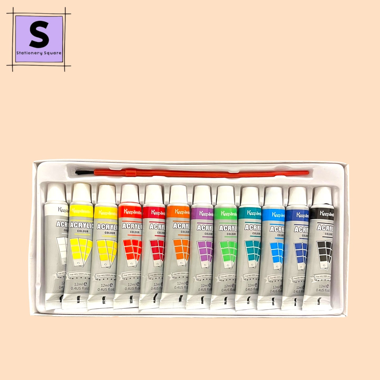 Acrylic Paints - Set of 12