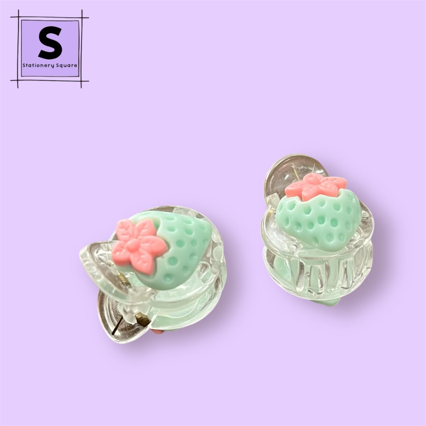 Sweet Strawberry Hair Claw Set
