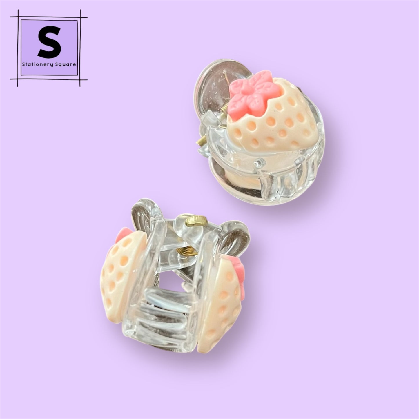 Sweet Strawberry Hair Claw Set