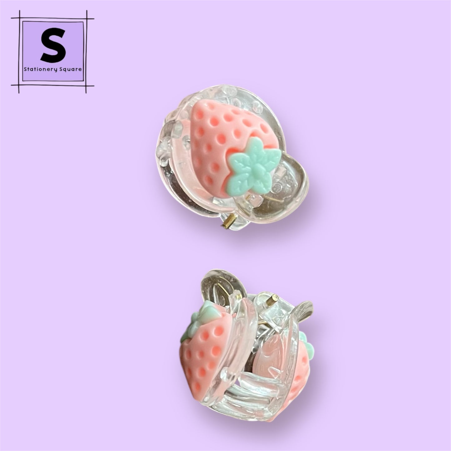 Sweet Strawberry Hair Claw Set