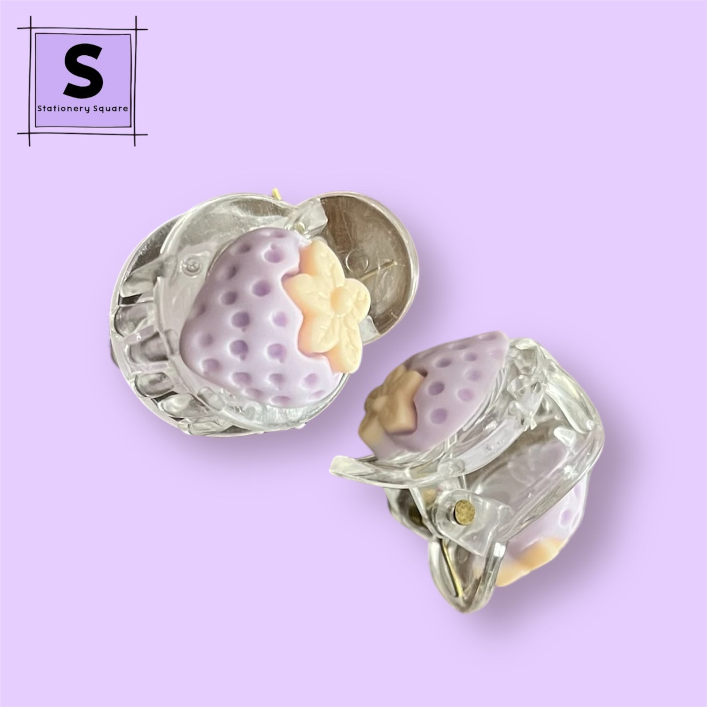 Sweet Strawberry Hair Claw Set