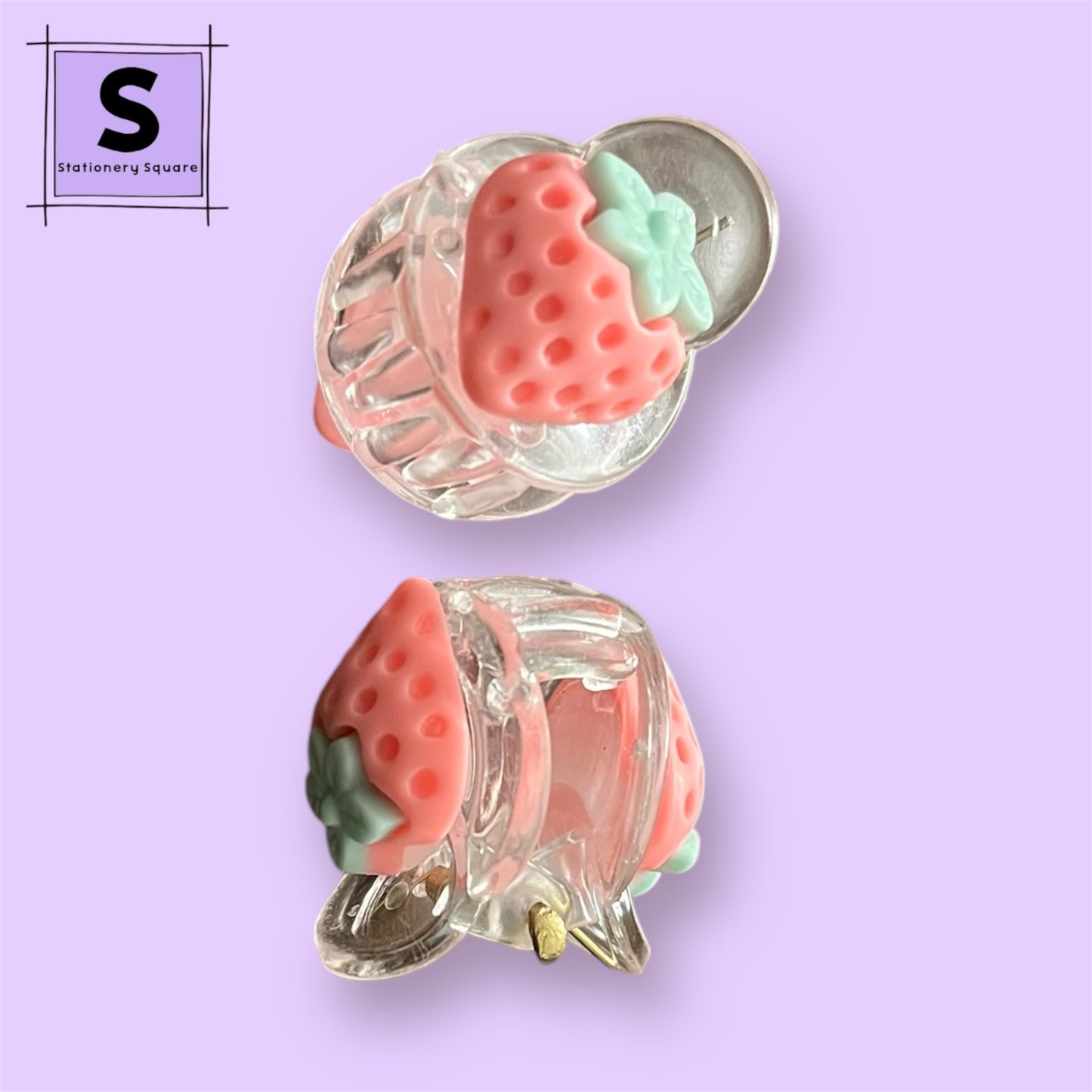 Sweet Strawberry Hair Claw Set