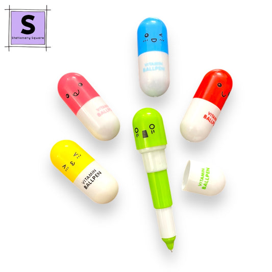 Vitamin Capsule Mini Ball Pens